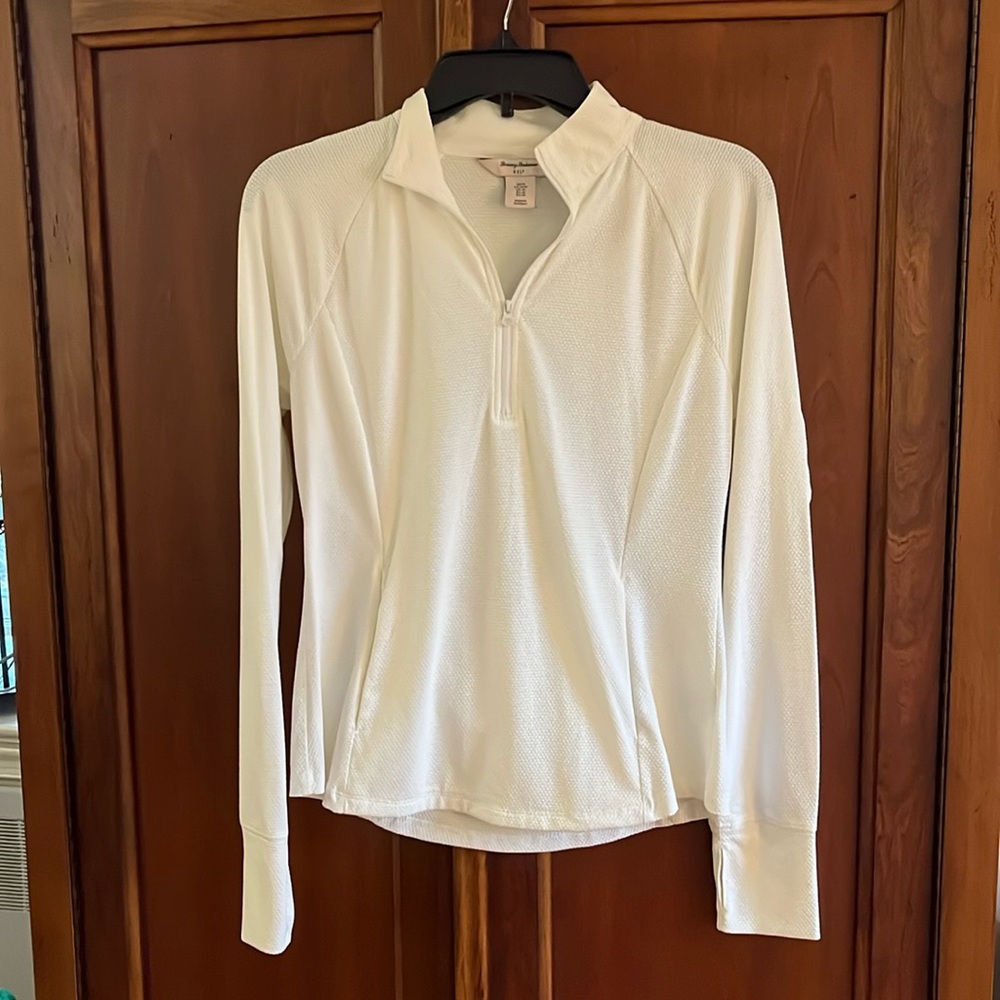 Tommy Bahama, white,Medium, golf sport quarter zipLight weight, never been worn.